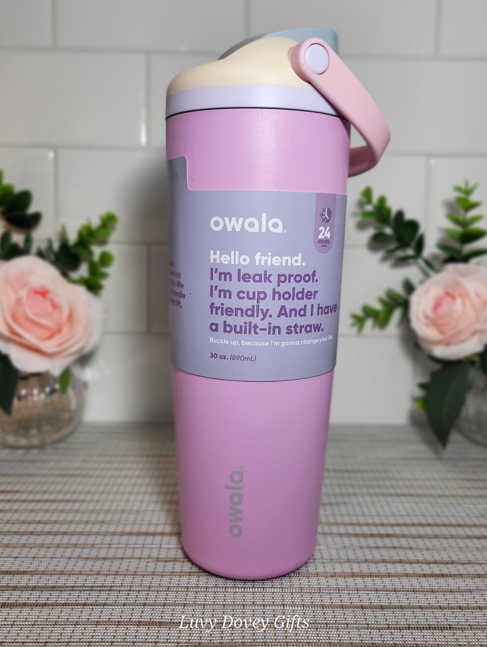 Owala 30oz Sway Sport Stainless Steel Tumbler In Cotton Candy Sky NEW!